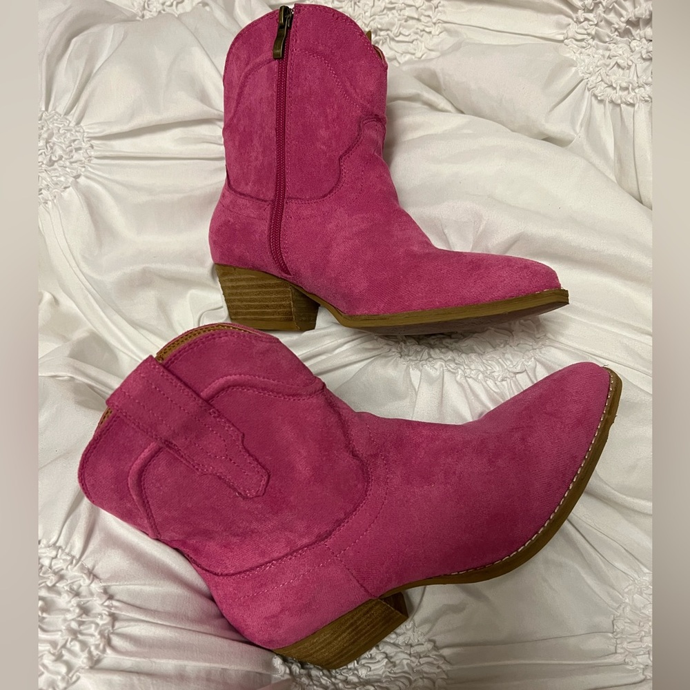 Pink booties